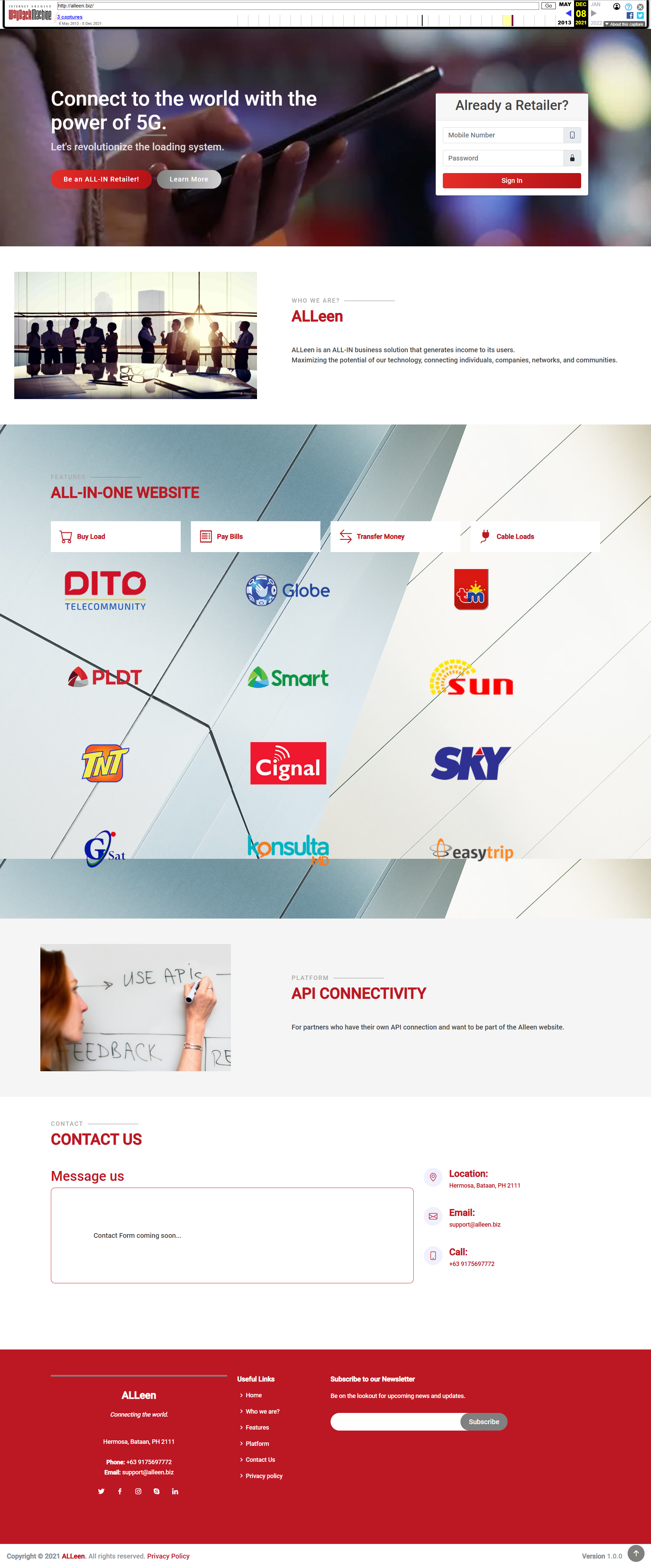 Alleen.biz screenshot